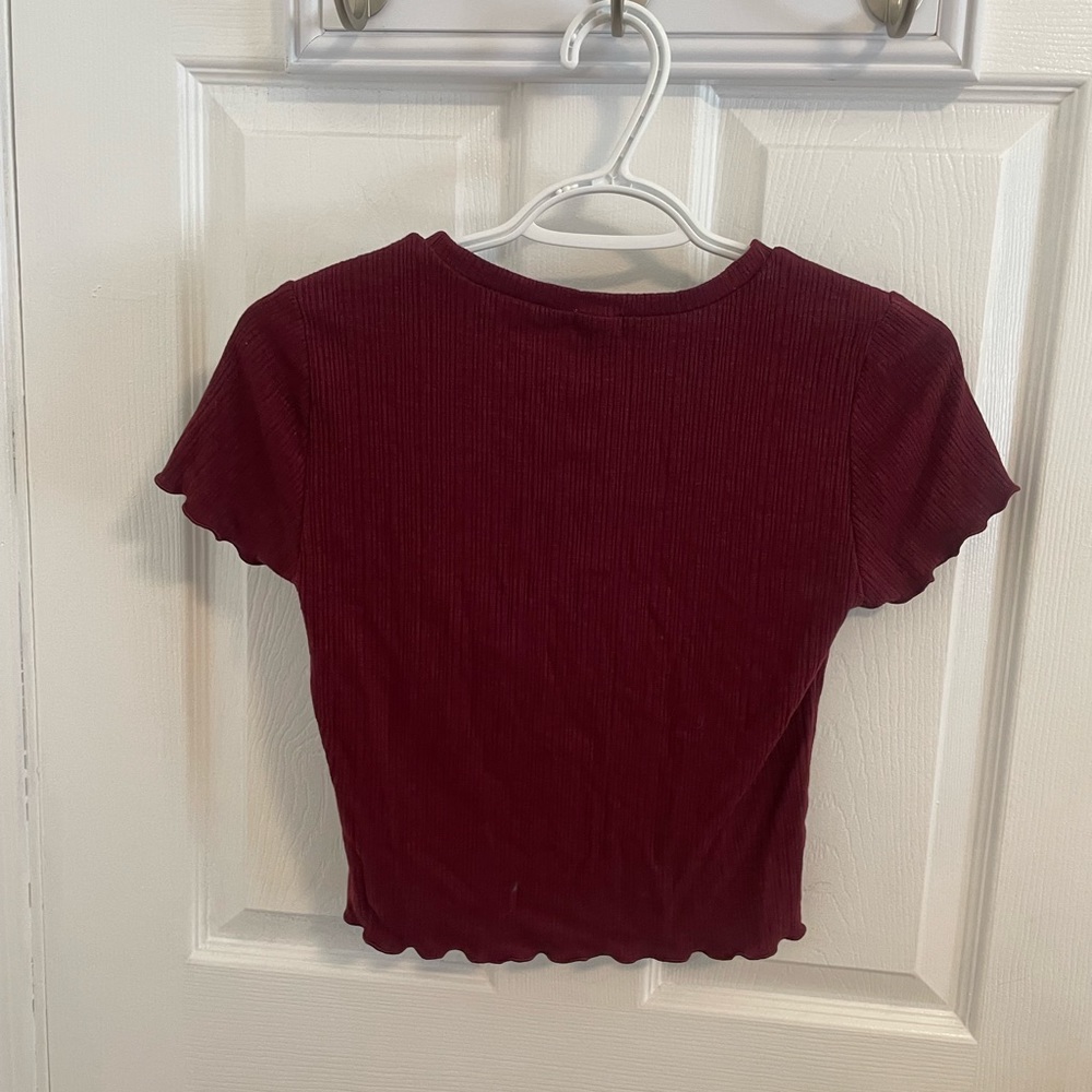 Garage Ribbed Lettuce Edge Tee - Picture 2 of 3